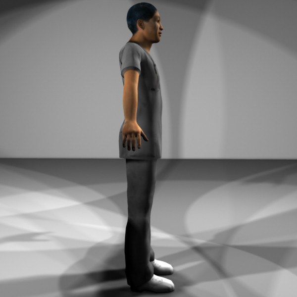 3d male characters model - Medical Personnel Collection Rigged - Men #1 by MasonMotion